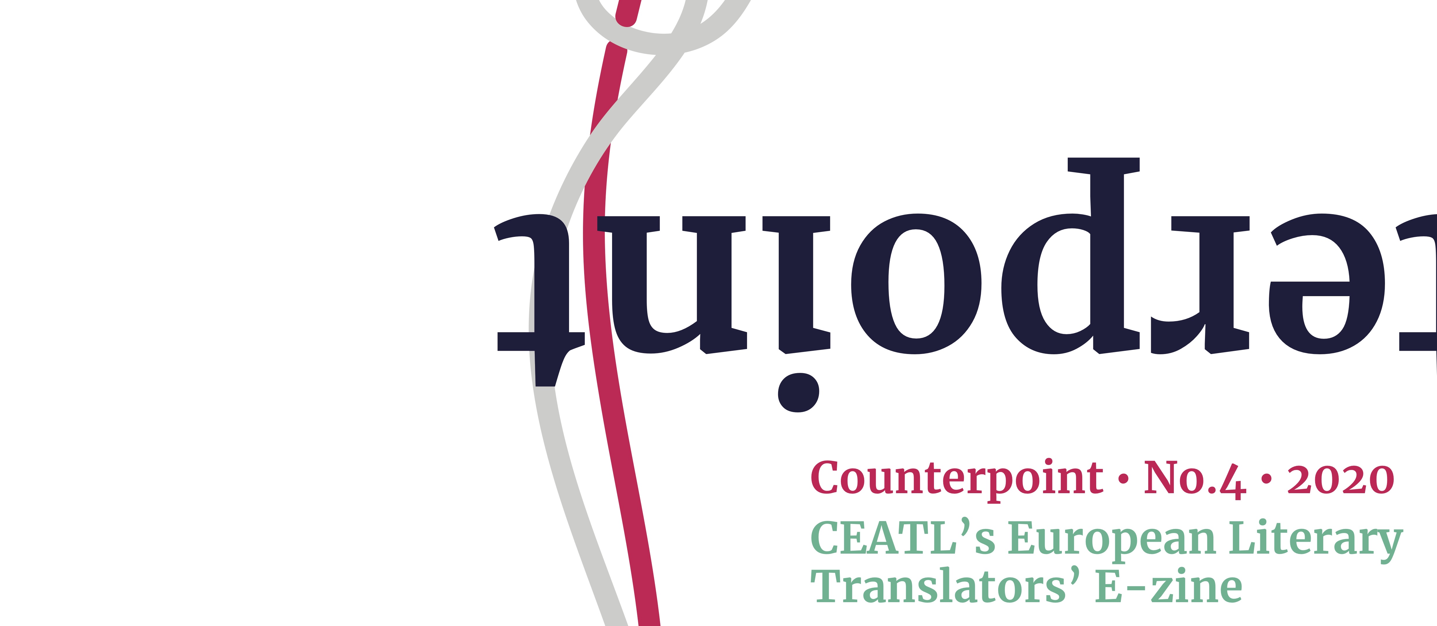 Die englische Titelseite des CEATL-Magazins Counterpoint, Nummer 4 von 2020 (Design: Róisín Ryan)