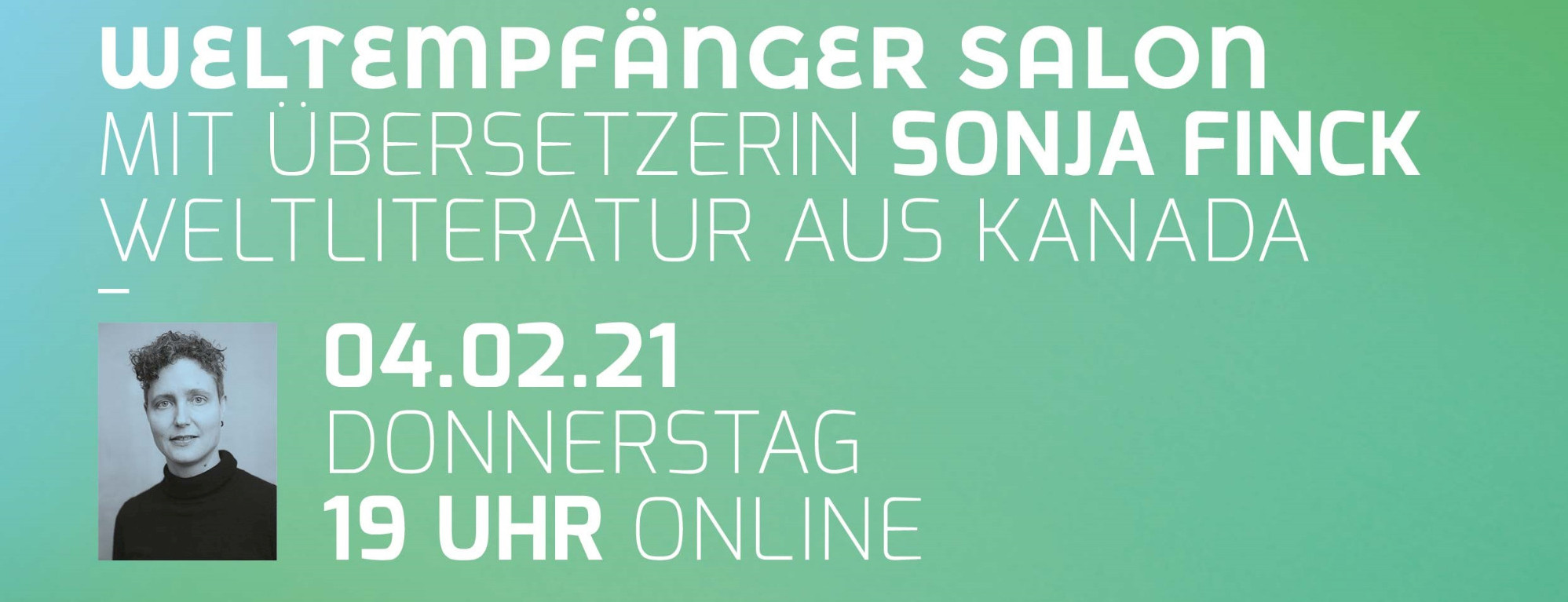 Plakatankündigung für den Weltempfänger-Salon (Ausschnitt)